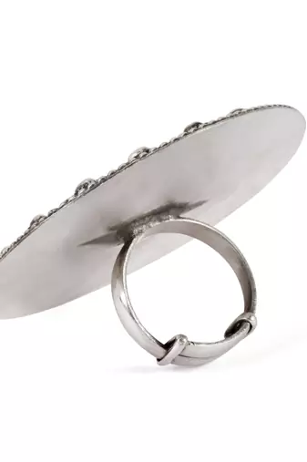 Silver onyx rings