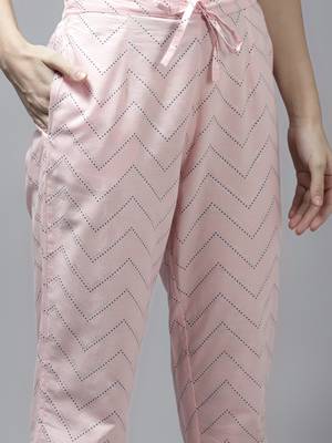 Pink printed cotton ethnic-kurtis 5