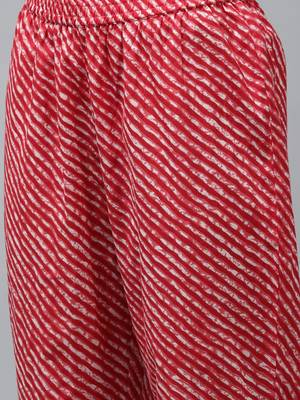 Red printed cotton ethnic-kurtis 5