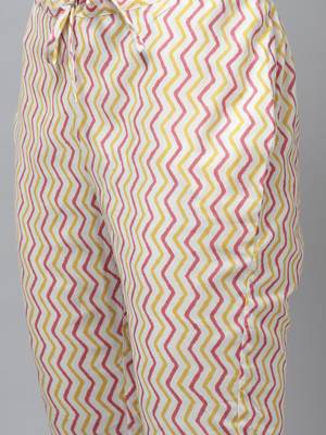 Mustard printed cotton ethnic-kurtis 5