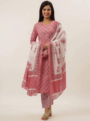 Blue printed cotton ethnic-kurtis 1