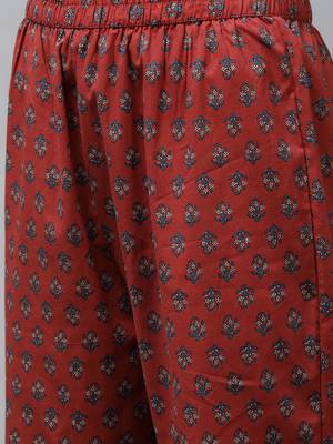 Navy-blue printed cotton ethnic-kurtis 5