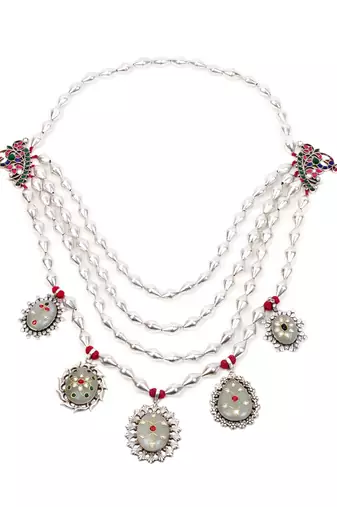 Silver necklaces