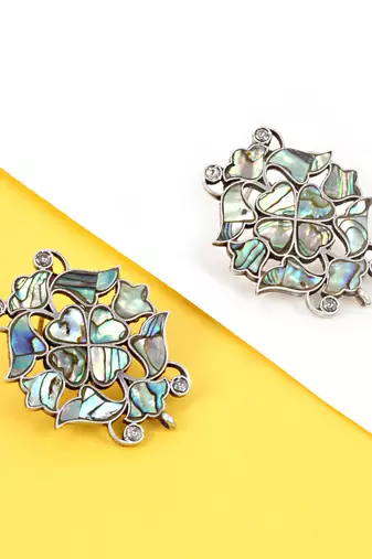 Silver earrings
