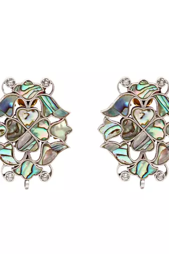 Silver earrings