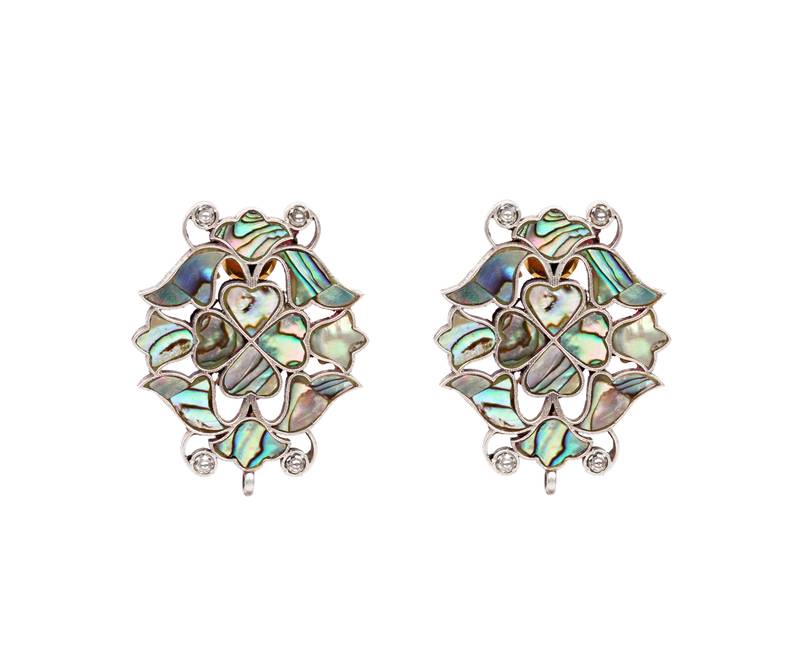 Silver earrings