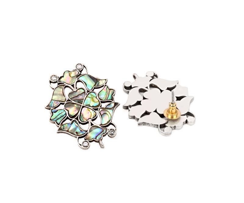 Silver earrings