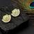 Gold turquoise earrings