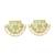 Gold turquoise earrings