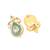 Gold turquoise earrings