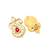 Gold pearl earrings