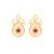 Gold pearl earrings