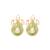 Gold turquoise earrings