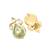 Gold turquoise earrings