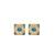 Gold turquoise earrings