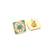 Gold turquoise earrings