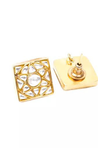 Gold earrings