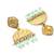 Gold onyx earrings