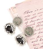 Silver pearl earrings