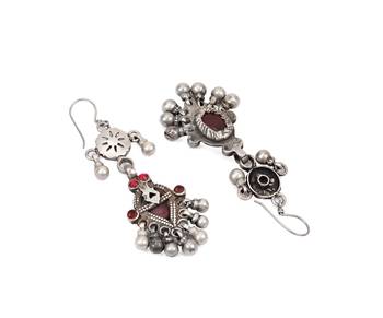 Silver crystal earrings 3