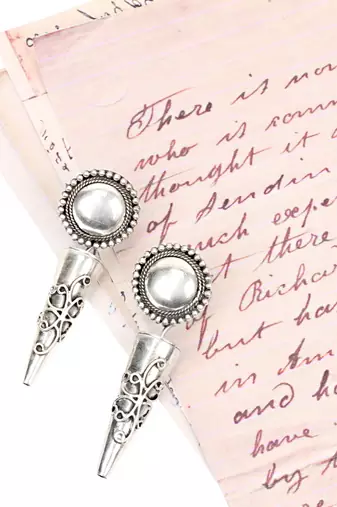 Silver earrings