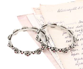 Silver cubic zirconia bracelets 1