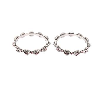 Silver cubic zirconia bracelets 2