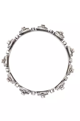 Silver cubic zirconia bracelets