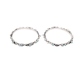 Silver turquoise bracelets 2