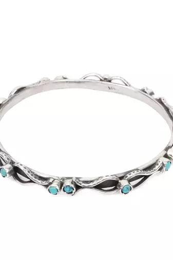 Silver turquoise bracelets