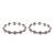 Silver cubic zirconia bracelets