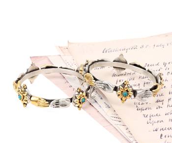 Silver turquoise bracelets 1