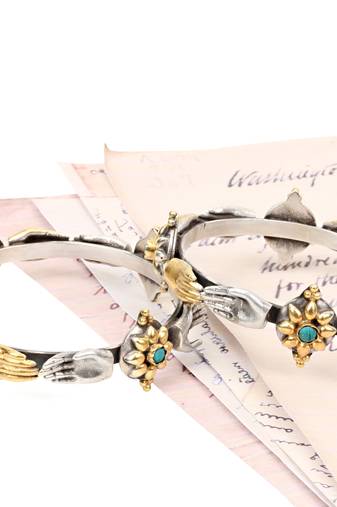 Silver turquoise bracelets