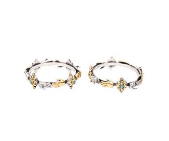 Silver turquoise bracelets 2