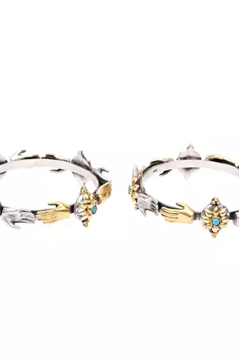 Silver turquoise bracelets