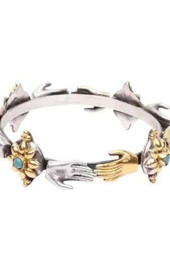 Silver turquoise bracelets