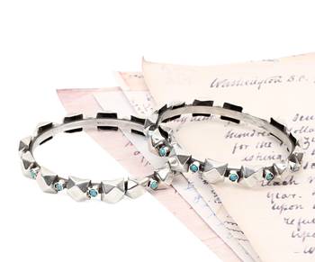 Silver turquoise bracelets 1