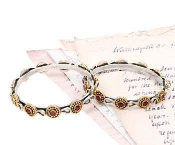 Silver cubic zirconia bracelets 1