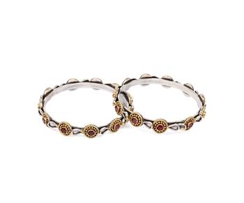 Silver cubic zirconia bracelets 2