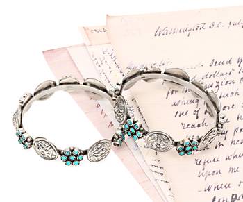 Silver turquoise bracelets 1