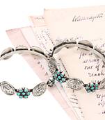 Silver turquoise bracelets
