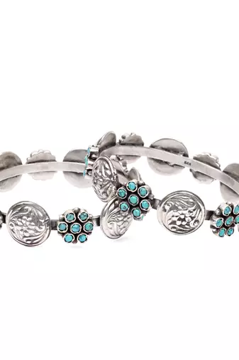 Silver turquoise bracelets