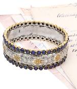 Silver lapis lazuli bracelets