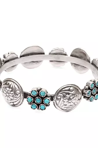 Silver turquoise bracelets