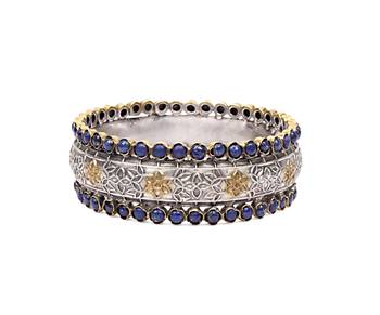 Silver lapis lazuli bracelets 3