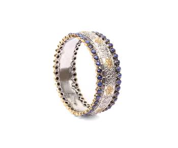 Silver lapis lazuli bracelets 4