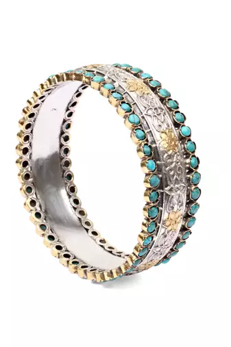 Silver turquoise bracelets