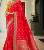 heavy Art Silk Sarees With beautiful Zari Embroidery Work