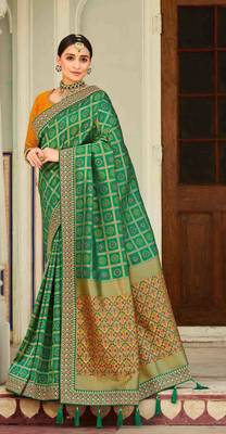 heavy Art Silk Sarees With beautiful Zari Embroidery Work 1