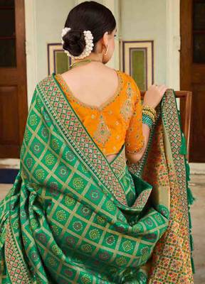 heavy Art Silk Sarees With beautiful Zari Embroidery Work 3